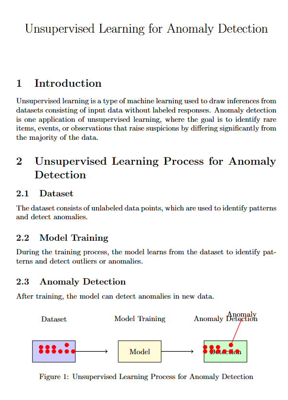 Unsupervised Learning for Anomaly Detection