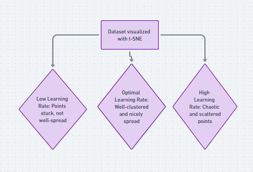 t-SNE Hyperparameter Tuning: Learning Rate