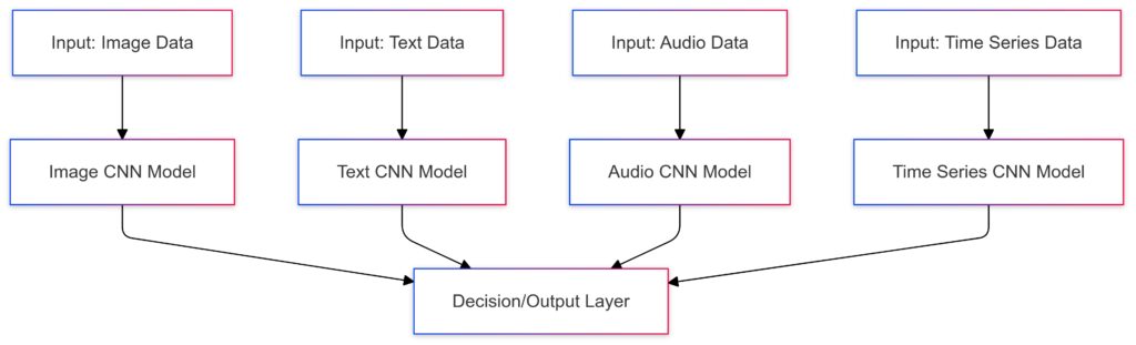 CNN applications in diverse data types,